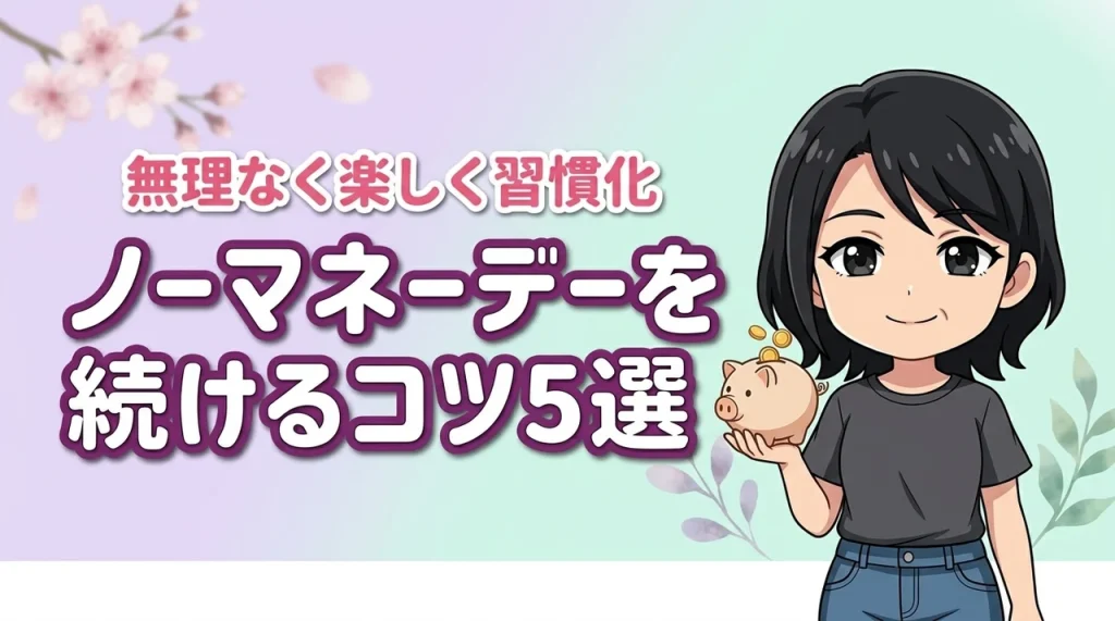 ノーマネーデーを無理なく続けるコツ5選！楽しく習慣化して貯金を増やす方法