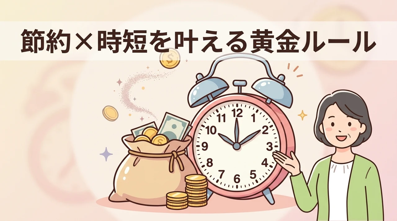 節約と時短を両立する方法の基本ルール