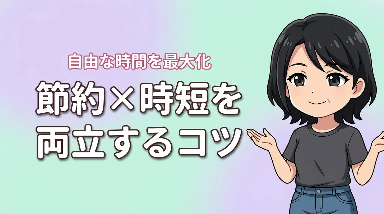 知らないと損！節約と時短を両立する方法で支出を抑え自由な時間を最大化しよう