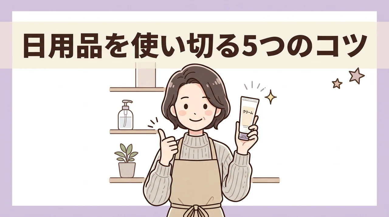日用品を使い切るための5つのコツ