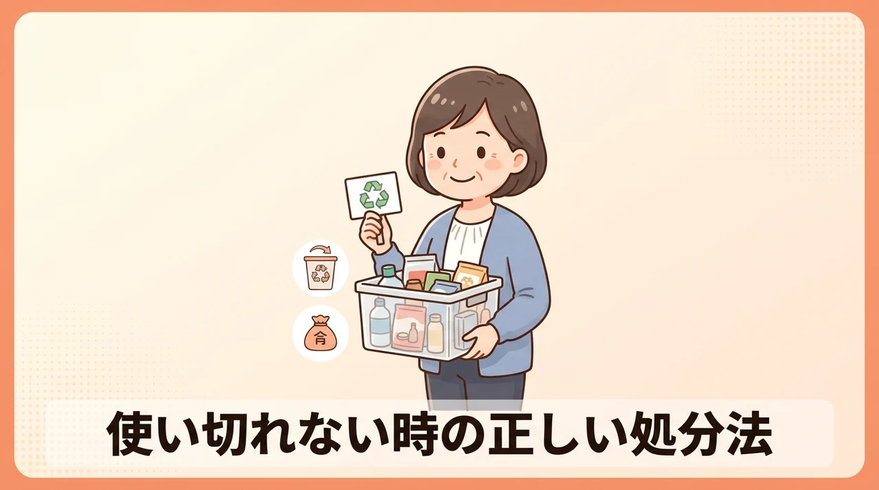 使い切れない時の適切な処分法