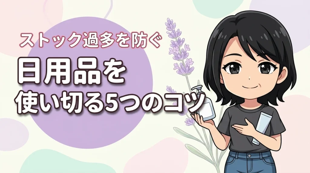 日用品を使い切る5つのコツ！ストック過多を防ぎ心豊かな暮らしへ