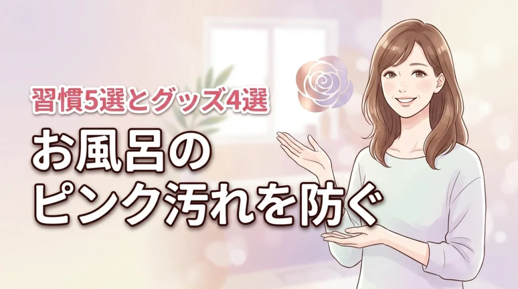 お風呂のピンク汚れを防ぐ5つの習慣とおすすめグッズ4選！掃除の負担を最小限に