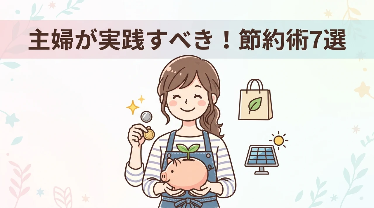 主婦が実践すべきエコ節約アイデア7選