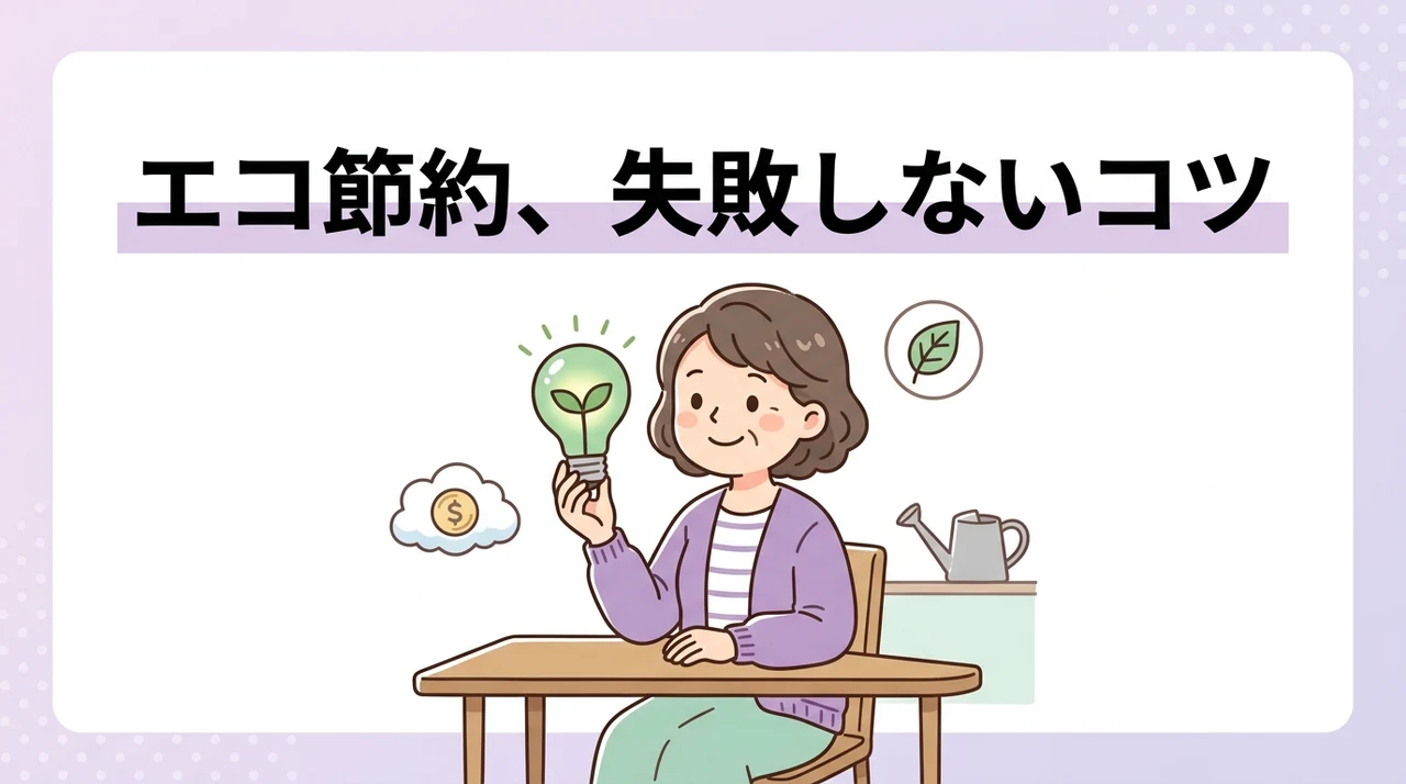 エコ節約を失敗させないための注意点