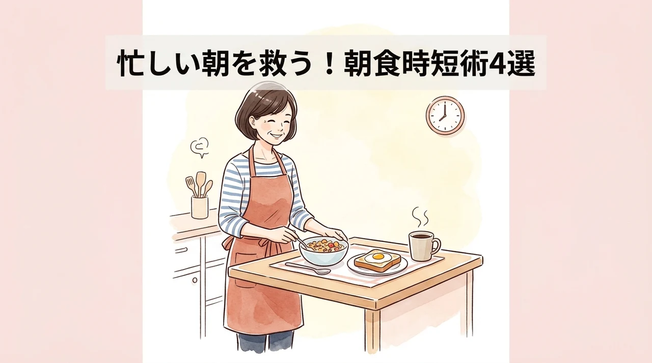 朝食の準備を時短する4つのテクニック