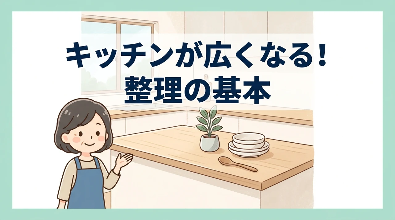 キッチン作業台をすっきり保つ方法の基本原則