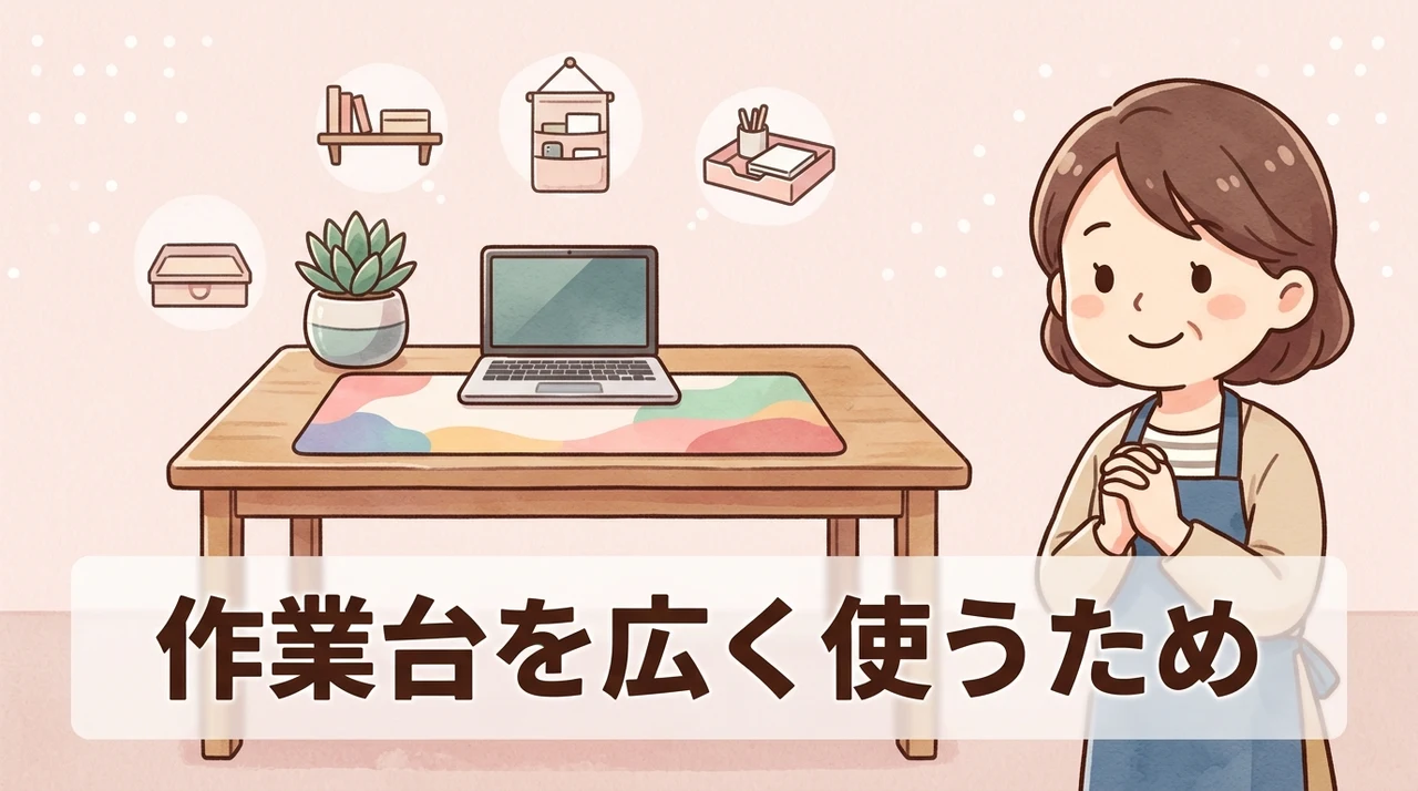 作業台を広く使うための便利アイテム5選