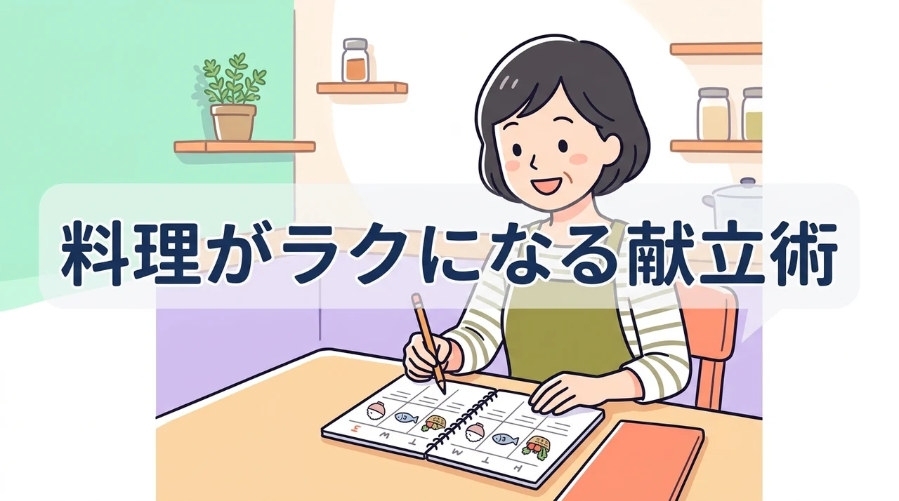 料理前の準備を効率化する献立と計画の立て方