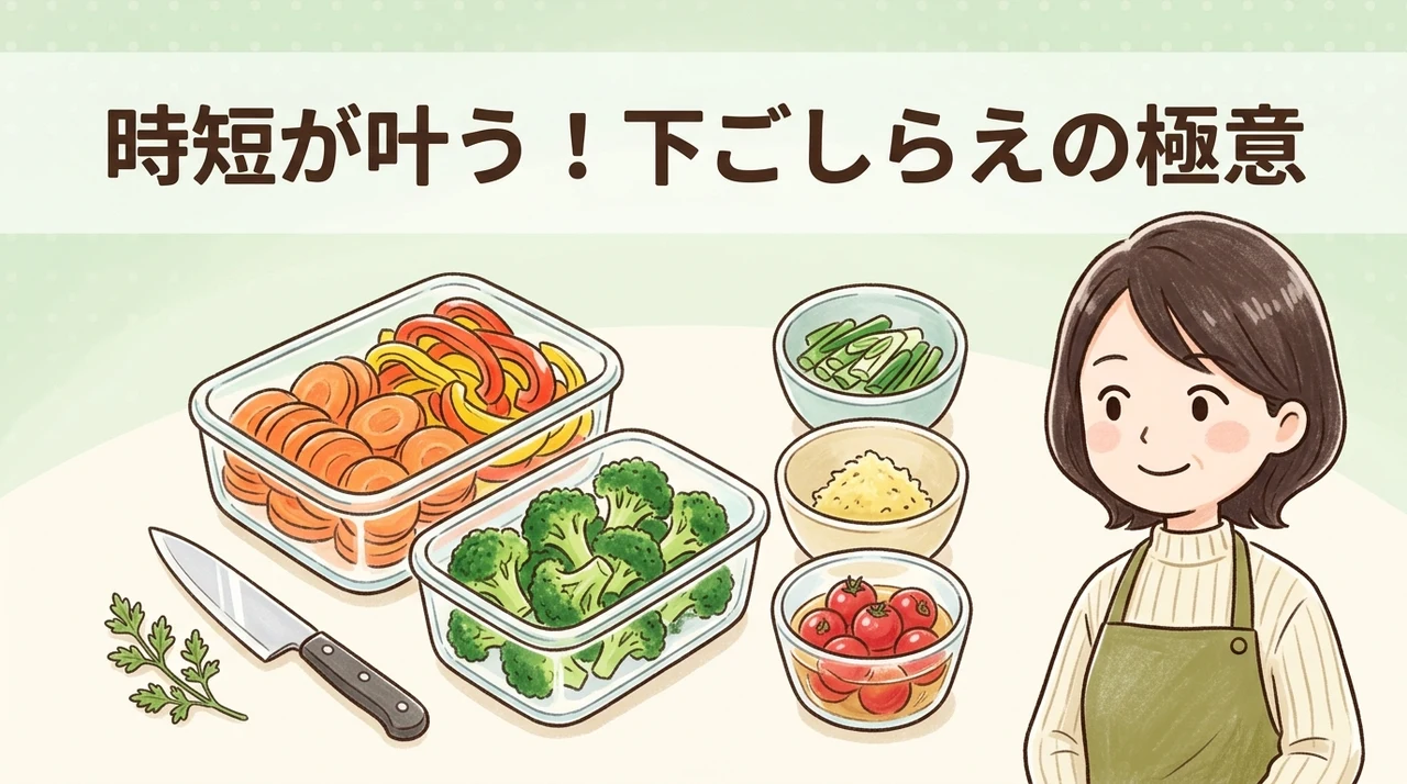 調理を効率化する下ごしらえと保存のテクニック